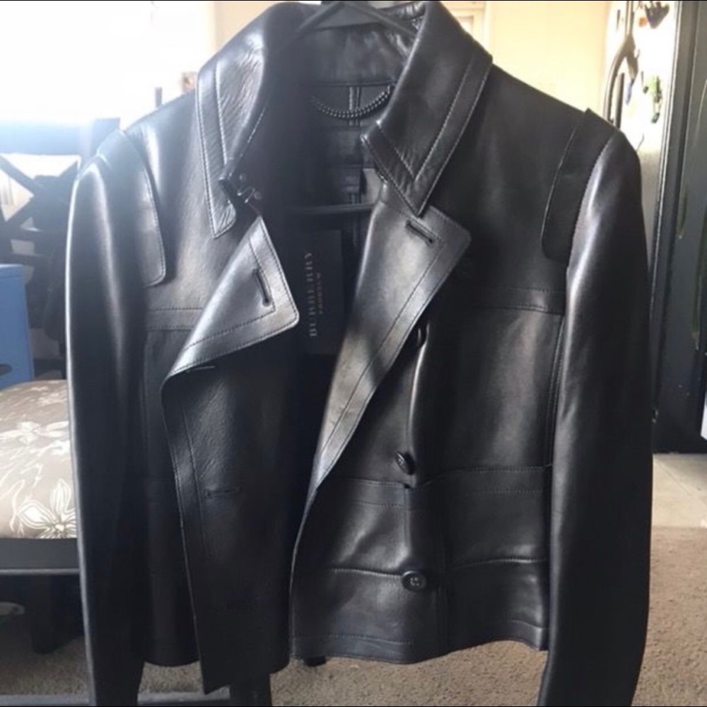 Authentic Burberry Leather Jacket